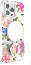 Afbeelding in Gallery-weergave laden, PopSockets  PopCase - Telefoonhoesje met Telefoonbutton [telefoon accessoires] compatibel met  Apple iPhone 13 Pro Max - Vintage Bloemen