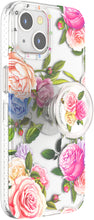 Afbeelding in Gallery-weergave laden, PopSockets  PopCase - Telefoonhoesje met Telefoonbutton [telefoon accessoires] compatibel met  Apple iPhone 13 - Vintage Bloemen